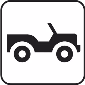 अमेरिका के नेशनल पार्क मैप्स pictogram ओपन रूफ कार टूर वेक्टर छवि के लिए