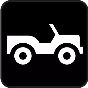 Pictogram for open roof car tour vector image