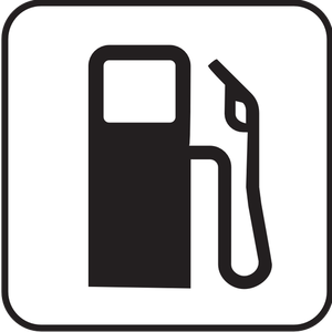 US National Park Maps pictogram for a gas station vector image