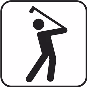 अमेरिकी राष्ट्रीय पार्क मैप्स pictogram एक गोल्फ खेलने का मैदान वेक्टर छवि के लिए