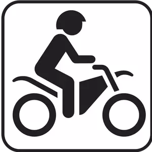 अमेरिका के नेशनल पार्क मैप्स pictogram motorbikes केवल यातायात वेक्टर छवि के लिए