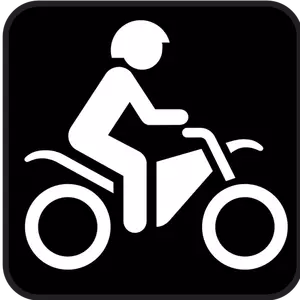 Piktogram pro motocykly pouze vektorový obrázek