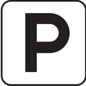 Piktogram mapy Parku Narodowego USA na parkingu grafika wektorowa