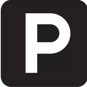 Piktogram för parkering område vektorbild