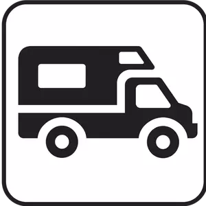 US National Park Maps pictogram for an RV campground vector image