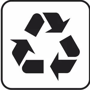 Amerikaanse Nationaalpark Maps pictogram voor recycling vector afbeelding