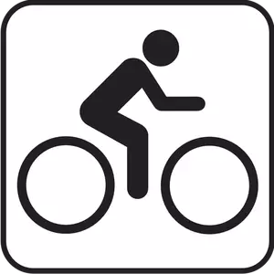 अमेरिकी राष्ट्रीय पार्क मैप्स pictogram साइकिल लेन वेक्टर छवि के लिए