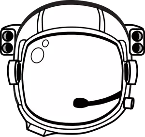 Astronauterna hjälm vektorbild