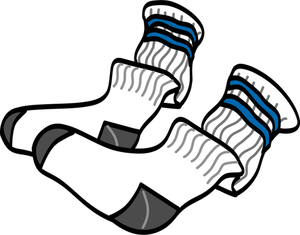 Atletische bemanning sokken vector afbeelding