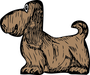 Basset Hound puppy vector illustration