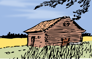 Grafika wektorowa stodoły