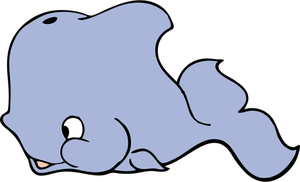 Illustrazione vettoriale di balena
