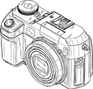 Photo camera vector graphics