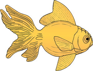 Rodzajowy pomarańczowy ryba wektor ilustracja