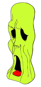 Ghoul huvud vektor illustration