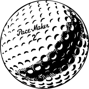 Grafica vettoriale di palla da golf