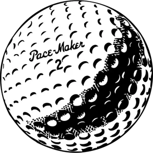 Golf ball vektorgrafikk
