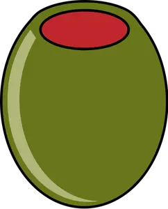 Green olive vector