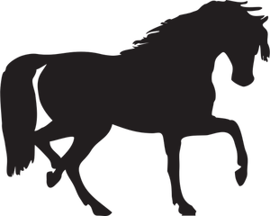 Paard silhouet vector