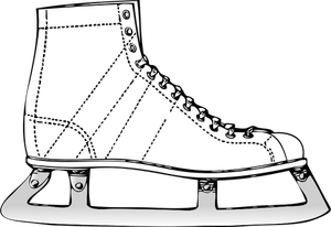 Ice skate vector image