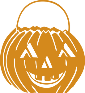 Vector graphics of a Halloween basket