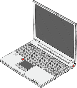 Laptop personal computer vector drawing