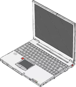 Desenho vetorial de computador pessoal portátil
