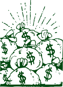 Geld-Taschen-Vektor-illustration