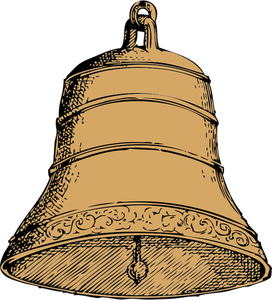 Antigua imagen vectorial de campana