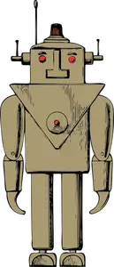 Electric robot vector drawing
