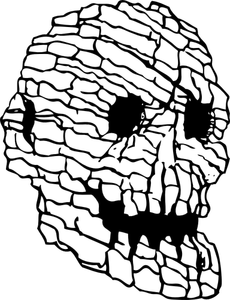 Illustration vectorielle de roche crâne