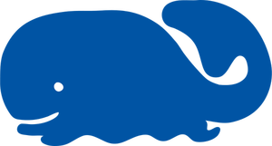 Walvis pictogram vector