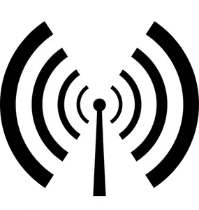 Wireless-Signal Empfang Vektor Zeichen