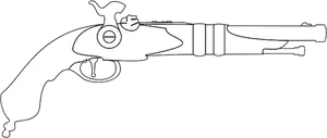 Tennhette muskett pistol vektor image