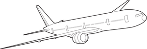 Boeing 777 vector afbeelding