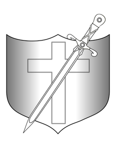 Shield and long sword