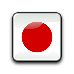 Japonská vlajka vektor
