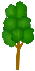 Arbore verde clip arta vector