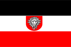 Flagga tyska östliga Afrika vektor bild