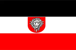 Vlag van Duits Oost-Afrika vector afbeelding