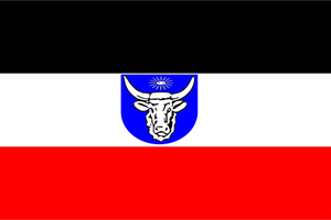Vektor ClipArt flagga av Tyska Sydvästafrika