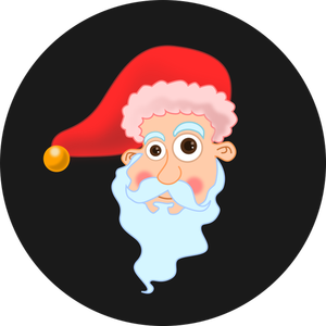 Santa je hlava vektorové grafiky