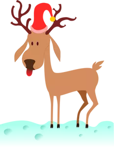 Cartoon reindeer vector