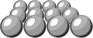 Seleção de imagem de vetor de bolas de tons
