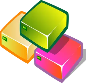 Imagem de multi colorido de servidores de rede