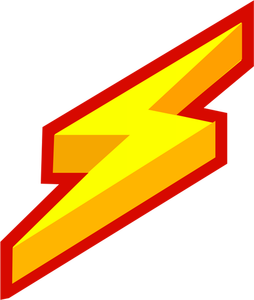 Imagine de electricitate scânteie portocaliu pictograma
