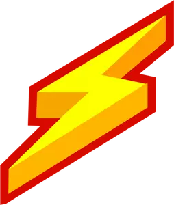 Image of electricity spark orange icon