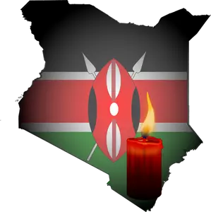 Kenya våkenatt vektorgrafikk utklipp