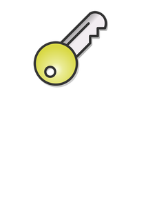 Illustrazione vettoriale di una chiave