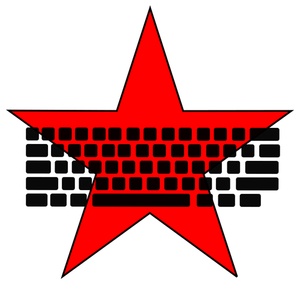 Communist keyboard vector image